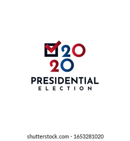 2020 Presidential election template design vector illustration