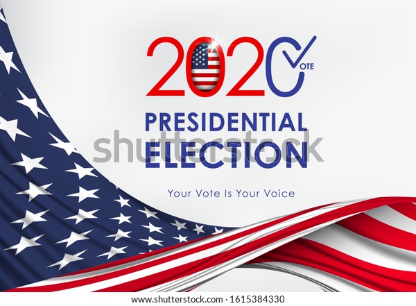 2020 Presidential Election. 2020 United States of\
America Presidential Election. Vote America Presidential Election\
Vector Design.