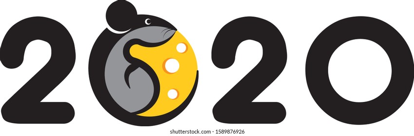 2020 rat mouse new year symbol