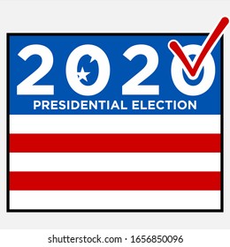 2020 Red White Blue Presidential Election Stock Vector (Royalty Free ...