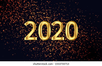2020 sparkling 2020 new year background 