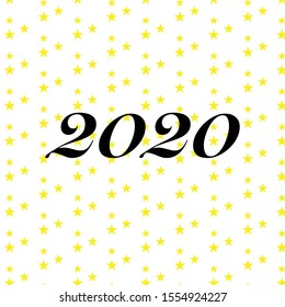 2020 star pattern happy new year icon 