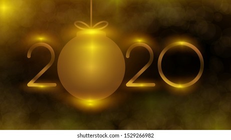 2020 text design - vector