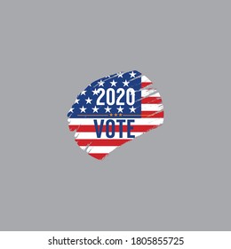 2020 United Stated of America Presidential Election Vote Logo Design Vector Illustration.