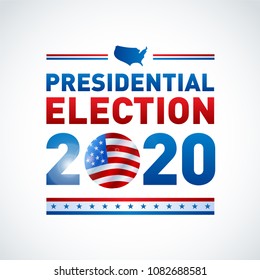 2020 United States of America Presidential Election Design - Vector EPS10