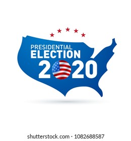 2020 United States of America Presidential Election Design - Vector EPS10