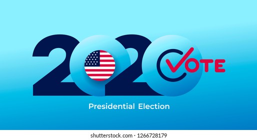 2020 United States America Presidential Election Stock Vector (Royalty ...