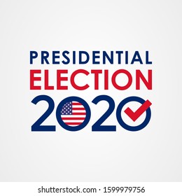 2020 United States of America presidential election vote banner.