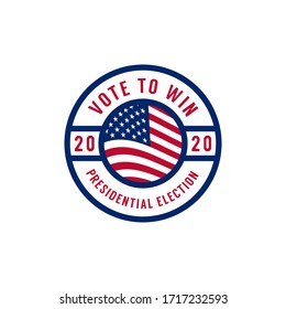 2020 United States of America presidential election vote banner.