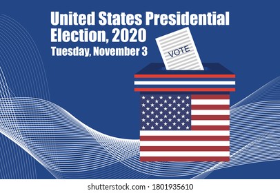 2020 United States America Presidential Election Stock Vector (Royalty ...