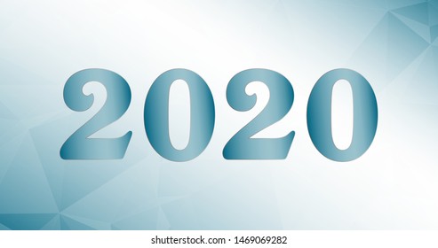 2020 vector creative concept background