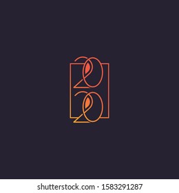 2020 vector design with masculine lines and elegant colors make this design unique, modern, mature.