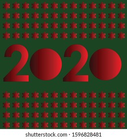 2020 vector Illustration Christmas concept 