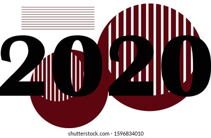 2020 vector illustration design concept  