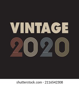 2020 vector vintage retro t shirt design 