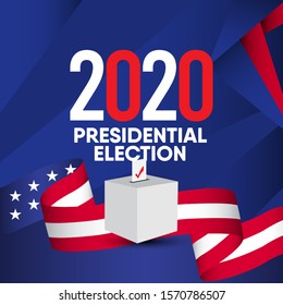 2020 Vote Presidential Election Vector Template Stock Vector (Royalty ...