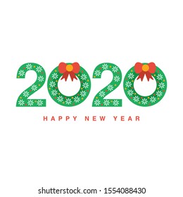 2020 wreath text design. You can be used 2020 wreath text design for several purposes.