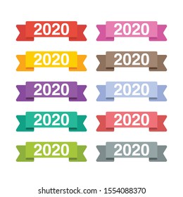 2020 year banner designs. You can be used 2020 year banner designs set for several purposes.