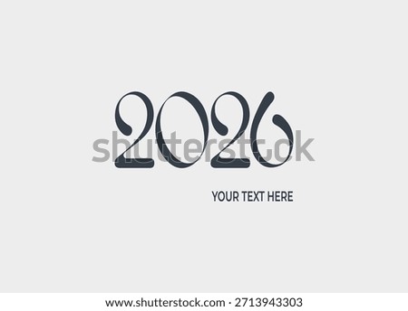 2020 Year Celebration Design with Customizable Text