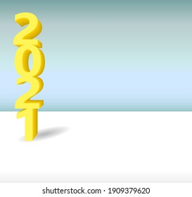 2021 3D gold copyspace for your text or images and background