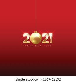 2021 Abstract Background with Happy New Year