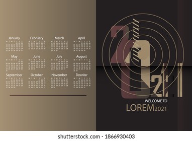 2021 background with vintage and classic style