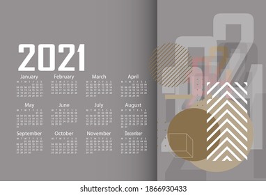 2021 background with vintage and classic style