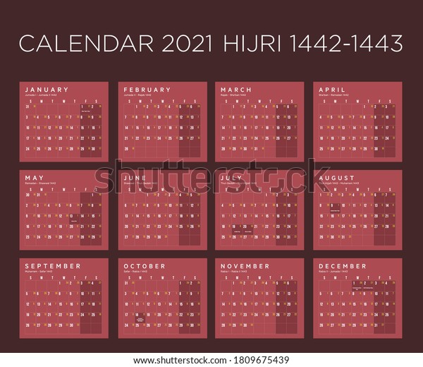 Arabic calendar 1443