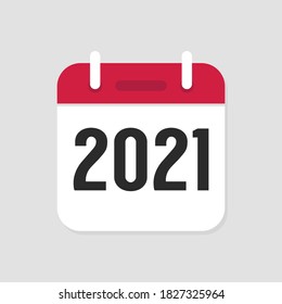 2021 Calendar Icon Symbol Vector.