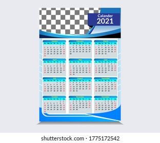 
2021 Calendar Templates and vector file