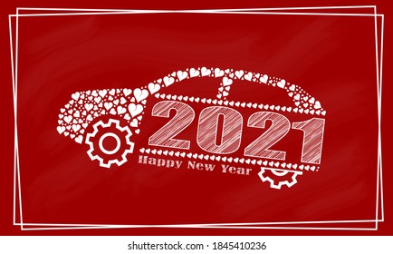 2021 car logo vector design template
