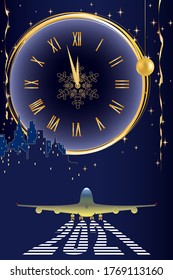 2021, Christmas, New Year's golden balls. gold serpentine. stars, snowflakes,  decorative holiday decorations