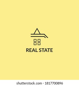 Logotipo creativo minimalista del estado real y logotipo del hogar y logotipo de la casa en 2021