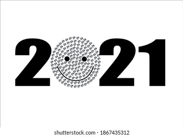 Diseño de 2021 con cara de sonrisa