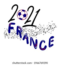 2021 France football team design for cards, invitations, gift cards, flyers, tee shirts