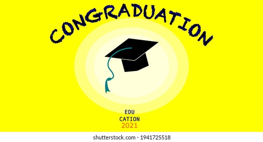 2021 graduation congratulations vector design