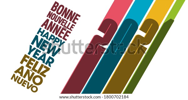 Image Vectorielle De Stock De 21 Carte De Voeux Pour