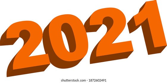 2021 Happy New Year, 3d 2021 Design logo Pattern, design template, banner, poster, typography