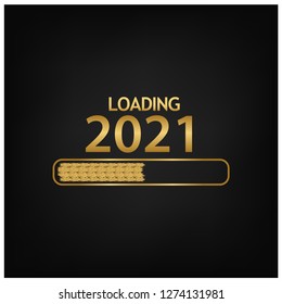 2021 Happy New Year Background for your Seasonal Flyers, banner, sticker, and Greetings Card. 2020 to 2021