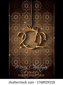 2021 Happy New Year background for your seasonal invitations, festive posters, greetings cards.
