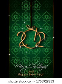 2021 Happy New Year background for your seasonal invitations, festive posters, greetings cards.