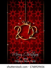 2021 Happy New Year background for your seasonal invitations, festive posters, greetings cards.
