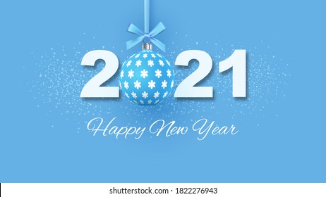 2021 Happy New Year Background for your Seasonal Flyers and Greetings Card or Christmas themed invitations