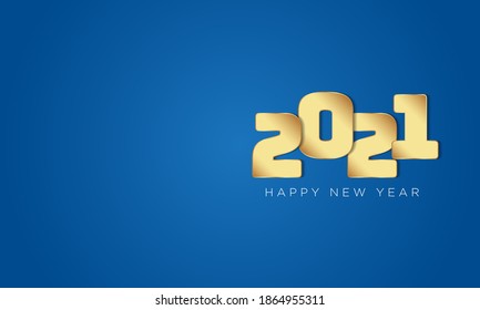 2021 Happy New Year Background Design. Greeting Card, Banner, Poster. Vector Illustration.
