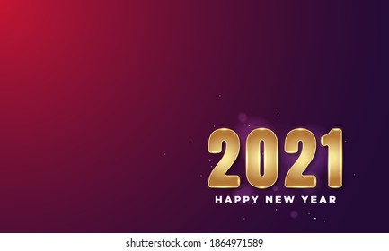 2021 Happy New Year Background Design. Greeting Card, Banner, Poster. Vector Illustration.