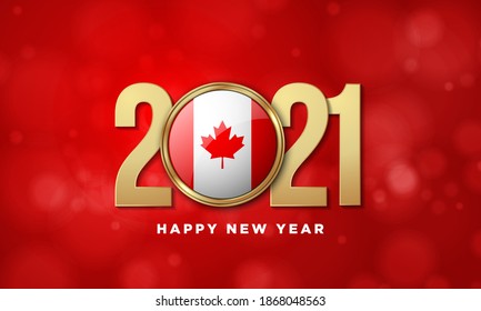 2021 Feliz Diseño de Antecedentes de Año Nuevo. Tarjeta de felicitación, cartel, afiche. Ilustración vectorial.