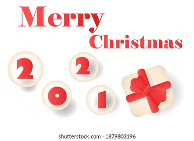 2021 Happy new year background into merry Merry Christmas