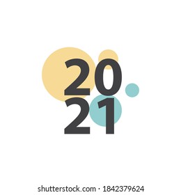 2021 Happy new year design template