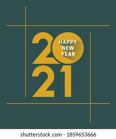 2021 happy new year design template
