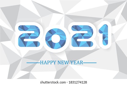 
2021 HAPPY NEW YEAR LOW POLY